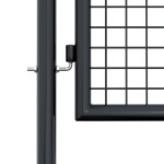 vidaXL Poartă de gard din plasă, gri, 100 x 225 cm, oțel galvanizat vidaXL Poartă de gard din plasă, gri, 100 x 225 cm, oțel galvanizat
