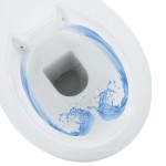 vidaXL Toaletă fără bord 7 cm înălțime suplimentară închidere ușoară ceramică albă vidaXL Toaletă fără bord 7 cm înălțime suplimentară închidere ușoară ceramică albă