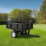 vidaXL Remorcă basculantă mașină de tuns iarba, încărcătură 300 kg vidaXL Remorcă basculantă mașină de tuns iarba, încărcătură 300 kg