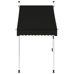 vidaXL Copertină retractabilă manual, antracit, 100 cm