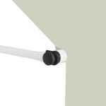 vidaXL Copertină retractabilă manual, crem, 100 cm