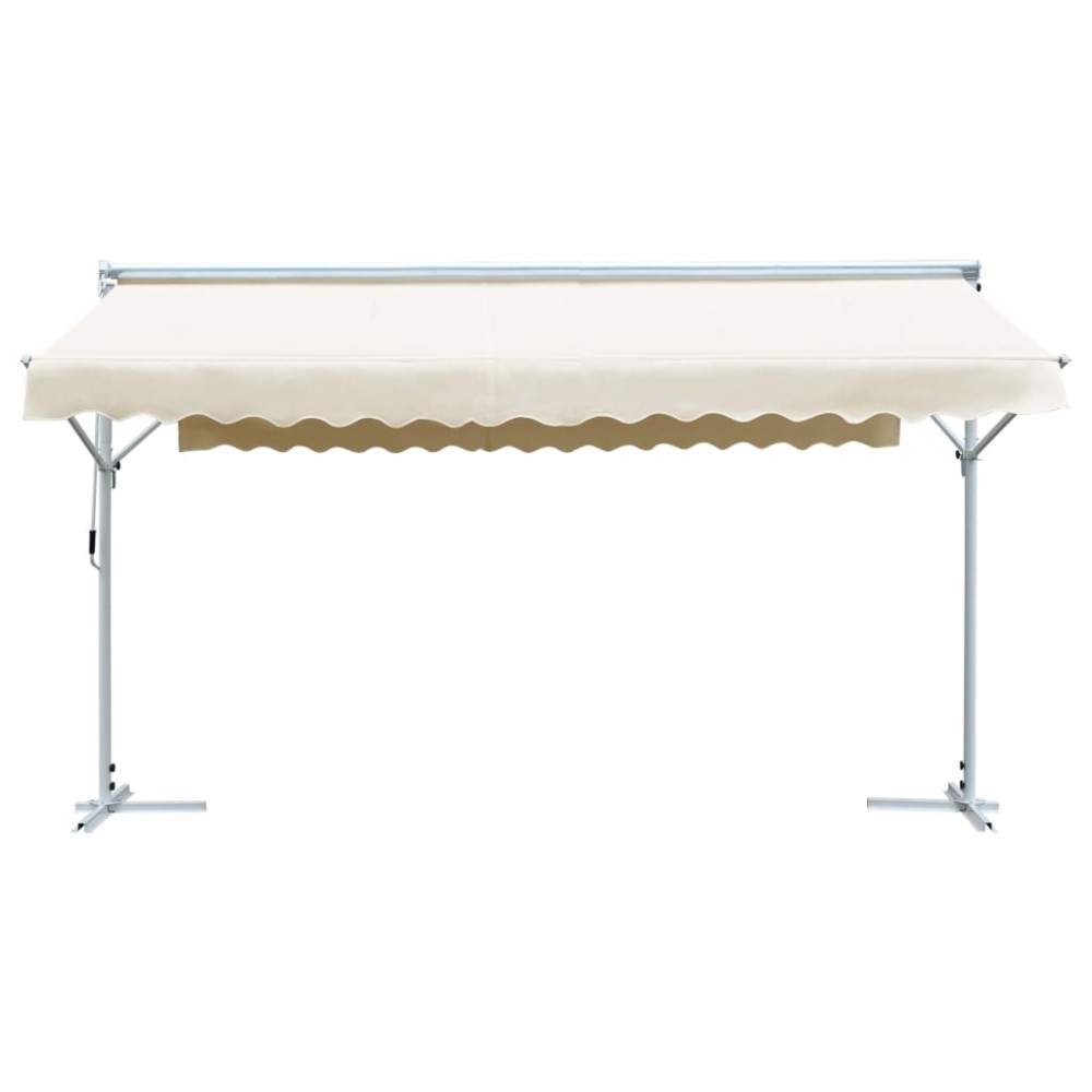 vidaXL Copertină cu structură independentă, crem, 500 x 300 cm
