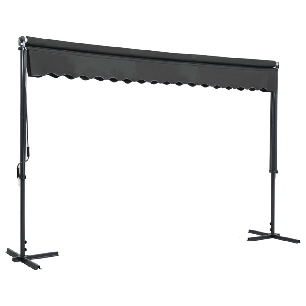 vidaXL Copertină cu structură independentă, antracit, 400 x 300 cm