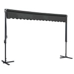 vidaXL Copertină cu structură independentă, antracit, 400 x 300 cm vidaXL Copertină cu structură independentă, antracit, 400 x 300 cm