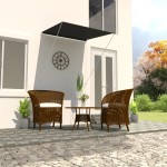 vidaXL Copertină retractabilă, antracit, 100 x 150 cm vidaXL Copertină retractabilă, antracit, 100 x 150 cm