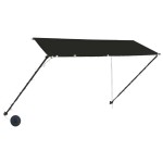 vidaXL Copertină retractabilă cu LED, antracit, 300 x 150 cm