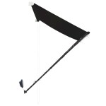 vidaXL Copertină retractabilă cu LED, antracit, 300 x 150 cm