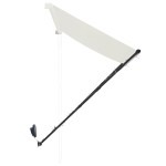 vidaXL Copertină retractabilă cu LED, crem, 300 x 150 cm