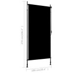vidaXL Jaluzea tip rulou de exterior, antracit, 100 x 270 cm