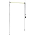 vidaXL Jaluzea tip rulou de exterior, crem, 120 x 270 cm