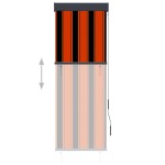 vidaXL Jaluzea tip rulou de exterior, portocaliu și maro, 60 x 250 cm