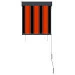 vidaXL Jaluzea tip rulou de exterior, portocaliu și maro, 60 x 250 cm