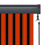 vidaXL Jaluzea tip rulou de exterior, portocaliu și maro, 60 x 250 cm