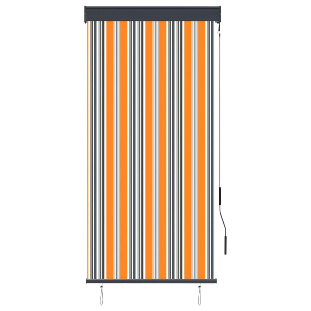 vidaXL Jaluzea tip rulou de exterior, galben și albastru, 80 x 250 cm