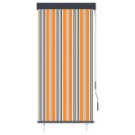 vidaXL Jaluzea tip rulou de exterior, galben și albastru, 80 x 250 cm