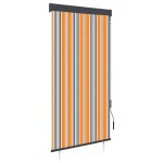 vidaXL Jaluzea tip rulou de exterior, galben și albastru, 80 x 250 cm