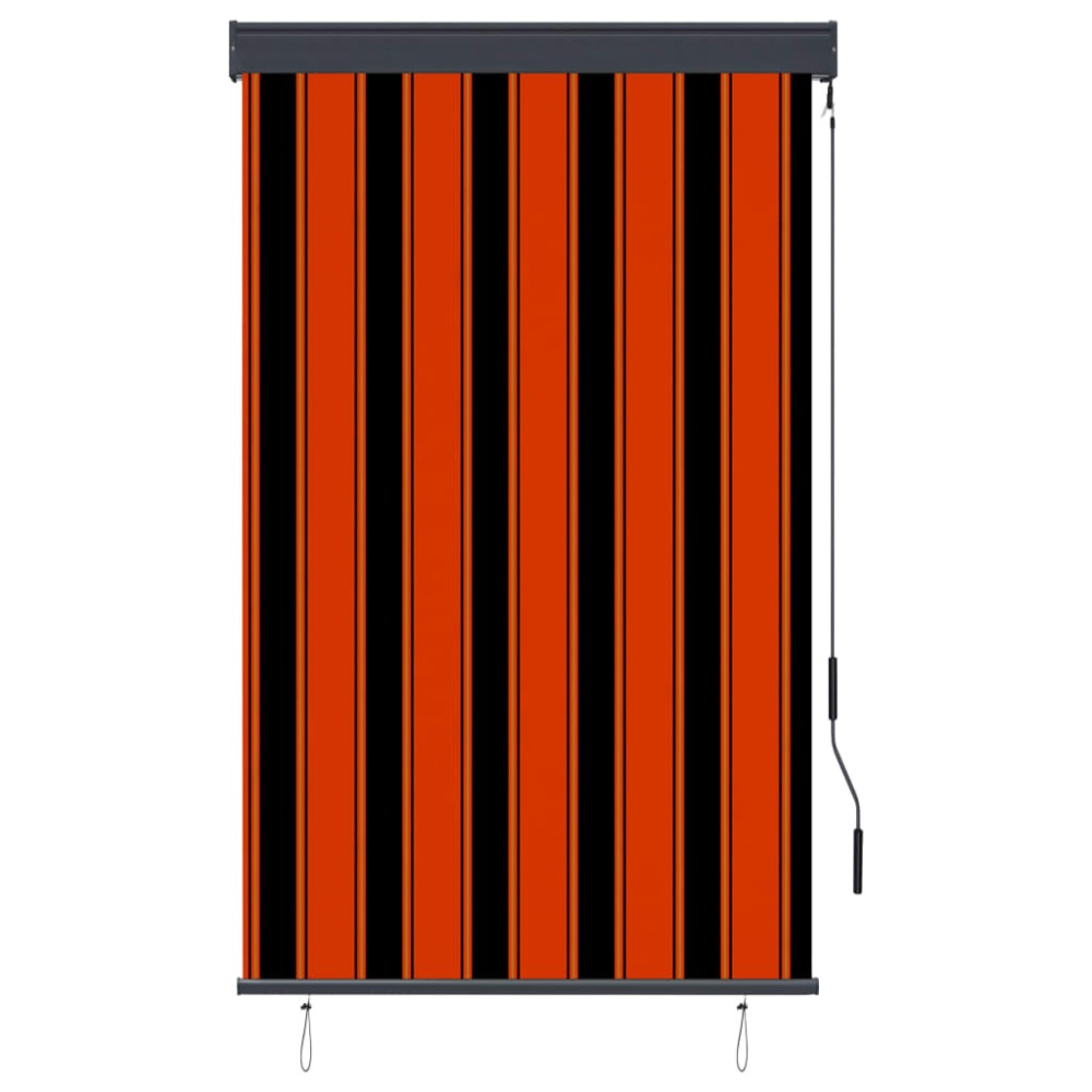 vidaXL Jaluzea tip rulou de exterior, portocaliu și maro, 100 x 250 cm
