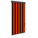 vidaXL Jaluzea tip rulou de exterior, portocaliu și maro, 100 x 250 cm vidaXL Jaluzea tip rulou de exterior, portocaliu și maro, 100 x 250 cm