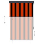 vidaXL Jaluzea tip rulou de exterior, portocaliu și maro, 100 x 250 cm vidaXL Jaluzea tip rulou de exterior, portocaliu și maro, 100 x 250 cm