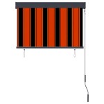 vidaXL Jaluzea tip rulou de exterior, portocaliu și maro, 100 x 250 cm vidaXL Jaluzea tip rulou de exterior, portocaliu și maro, 100 x 250 cm