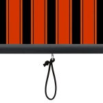 vidaXL Jaluzea tip rulou de exterior, portocaliu și maro, 100 x 250 cm vidaXL Jaluzea tip rulou de exterior, portocaliu și maro, 100 x 250 cm