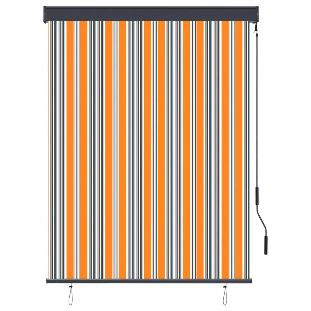 vidaXL Jaluzea tip rulou de exterior, galben și albastru, 120 x 250 cm