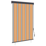 vidaXL Jaluzea tip rulou de exterior, galben și albastru, 120 x 250 cm vidaXL Jaluzea tip rulou de exterior, galben și albastru, 120 x 250 cm