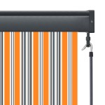 vidaXL Jaluzea tip rulou de exterior, galben și albastru, 120 x 250 cm vidaXL Jaluzea tip rulou de exterior, galben și albastru, 120 x 250 cm