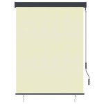 vidaXL Jaluzea tip rulou de exterior, crem, 120 x 250 cm vidaXL Jaluzea tip rulou de exterior, crem, 120 x 250 cm