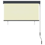 vidaXL Jaluzea tip rulou de exterior, crem, 120 x 250 cm vidaXL Jaluzea tip rulou de exterior, crem, 120 x 250 cm