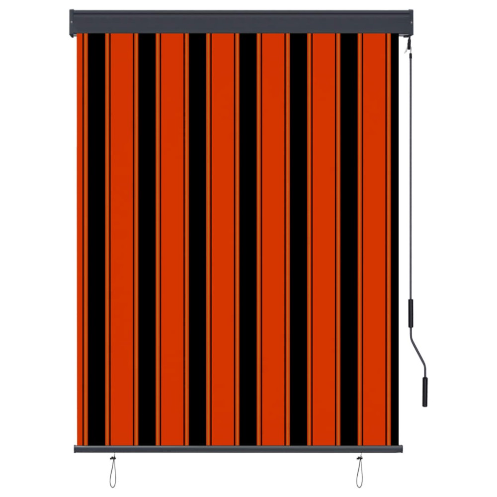 vidaXL Jaluzea tip rulou de exterior, portocaliu și maro, 120 x 250 cm