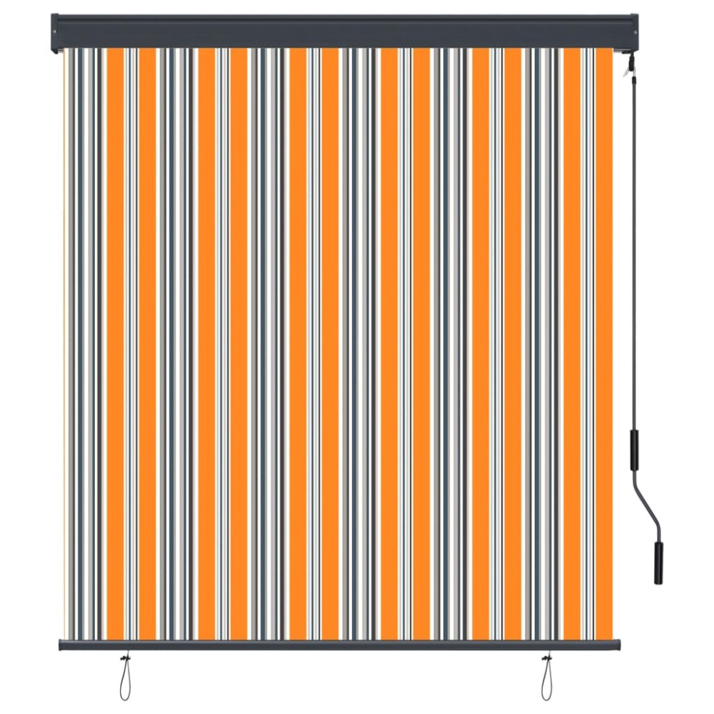 vidaXL Jaluzea tip rulou de exterior, galben și albastru, 140 x 250 cm