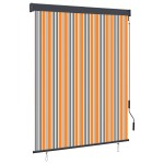 vidaXL Jaluzea tip rulou de exterior, galben și albastru, 140 x 250 cm vidaXL Jaluzea tip rulou de exterior, galben și albastru, 140 x 250 cm