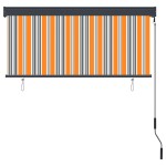 vidaXL Jaluzea tip rulou de exterior, galben și albastru, 140 x 250 cm vidaXL Jaluzea tip rulou de exterior, galben și albastru, 140 x 250 cm