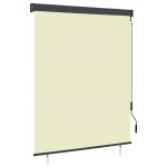 vidaXL Jaluzea tip rulou de exterior, crem, 140 x 250 cm vidaXL Jaluzea tip rulou de exterior, crem, 140 x 250 cm