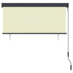 vidaXL Jaluzea tip rulou de exterior, crem, 140 x 250 cm vidaXL Jaluzea tip rulou de exterior, crem, 140 x 250 cm
