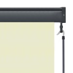 vidaXL Jaluzea tip rulou de exterior, crem, 140 x 250 cm vidaXL Jaluzea tip rulou de exterior, crem, 140 x 250 cm