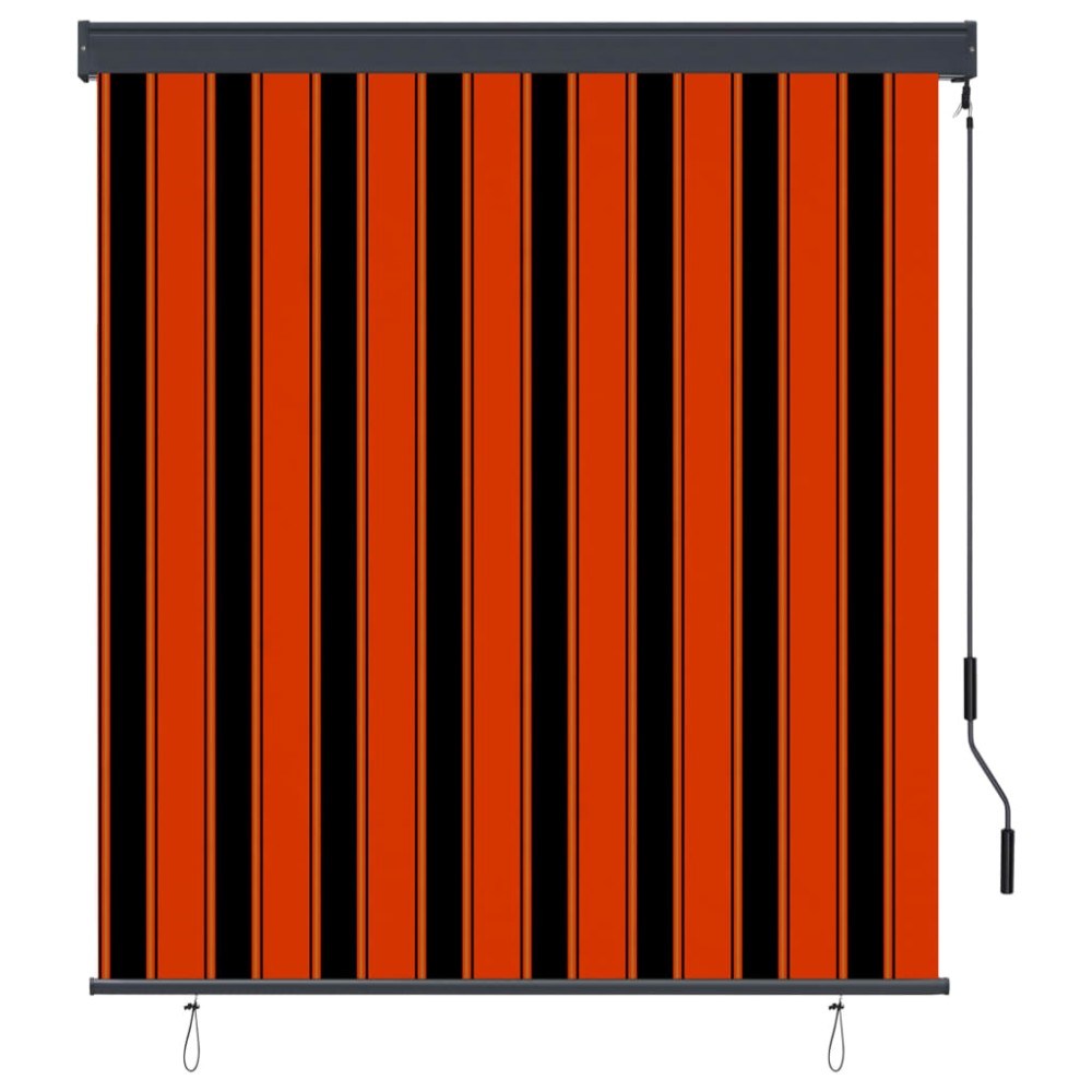 vidaXL Jaluzea tip rulou de exterior, portocaliu și maro, 140 x 250 cm