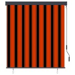 vidaXL Jaluzea tip rulou de exterior, portocaliu și maro, 140 x 250 cm vidaXL Jaluzea tip rulou de exterior, portocaliu și maro, 140 x 250 cm