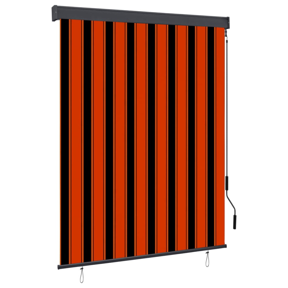 vidaXL Jaluzea tip rulou de exterior, portocaliu și maro, 140 x 250 cm