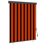 vidaXL Jaluzea tip rulou de exterior, portocaliu și maro, 140 x 250 cm vidaXL Jaluzea tip rulou de exterior, portocaliu și maro, 140 x 250 cm