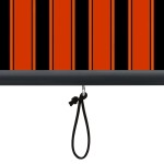 vidaXL Jaluzea tip rulou de exterior, portocaliu și maro, 140 x 250 cm vidaXL Jaluzea tip rulou de exterior, portocaliu și maro, 140 x 250 cm