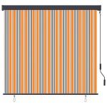 vidaXL Jaluzea tip rulou de exterior, galben și albastru, 160 x 250 cm vidaXL Jaluzea tip rulou de exterior, galben și albastru, 160 x 250 cm