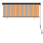 vidaXL Jaluzea tip rulou de exterior, galben și albastru, 160 x 250 cm vidaXL Jaluzea tip rulou de exterior, galben și albastru, 160 x 250 cm