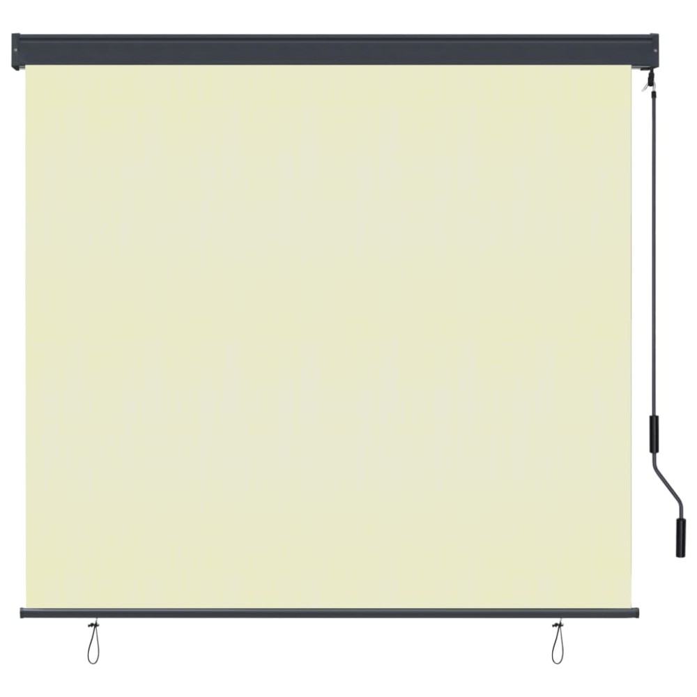 vidaXL Jaluzea tip rulou de exterior, crem, 160 x 250 cm