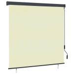 vidaXL Jaluzea tip rulou de exterior, crem, 160 x 250 cm vidaXL Jaluzea tip rulou de exterior, crem, 160 x 250 cm