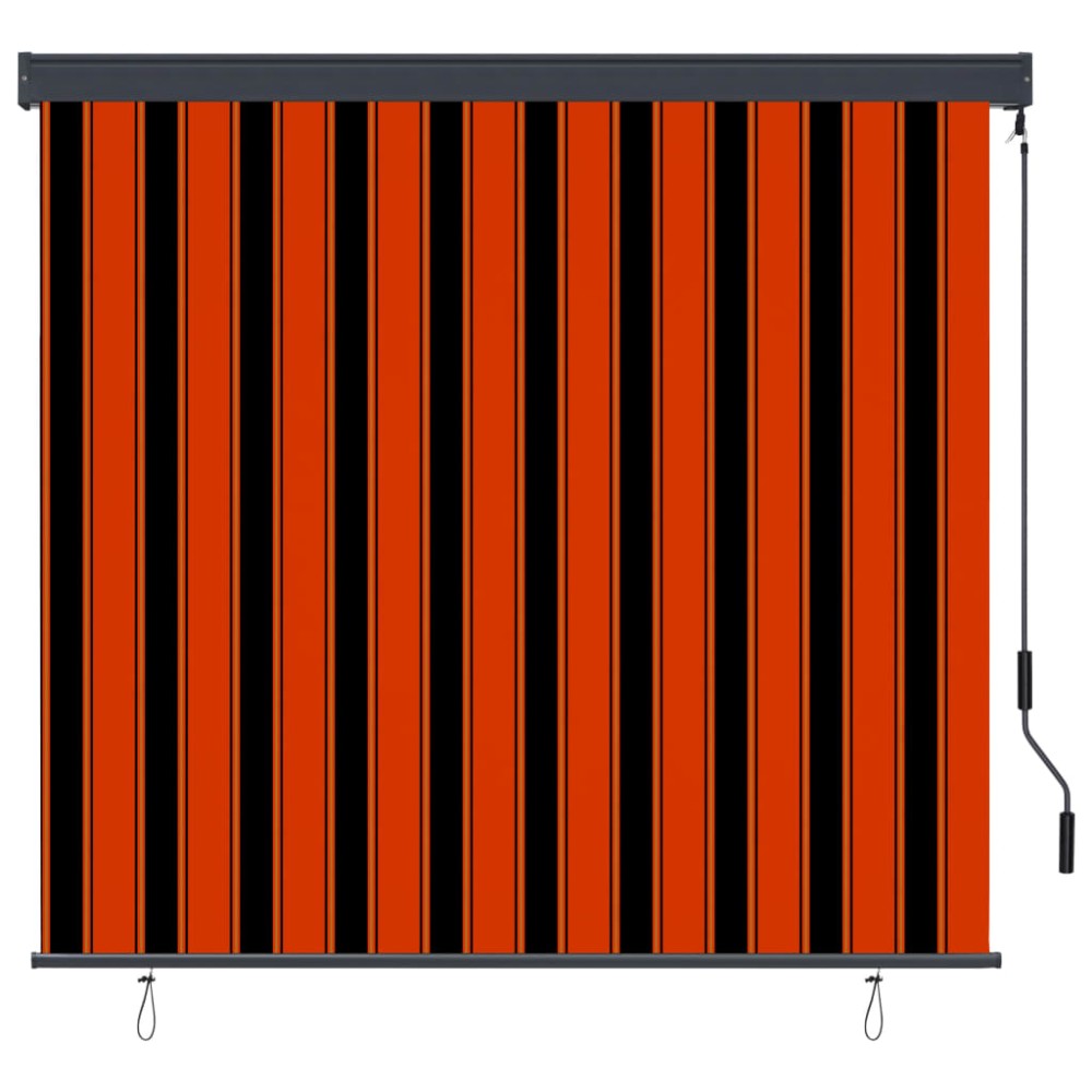 vidaXL Jaluzea tip rulou de exterior, portocaliu și maro, 160 x 250 cm