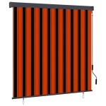 vidaXL Jaluzea tip rulou de exterior, portocaliu și maro, 160 x 250 cm vidaXL Jaluzea tip rulou de exterior, portocaliu și maro, 160 x 250 cm