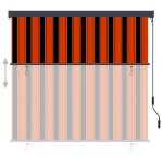 vidaXL Jaluzea tip rulou de exterior, portocaliu și maro, 160 x 250 cm vidaXL Jaluzea tip rulou de exterior, portocaliu și maro, 160 x 250 cm