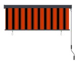 vidaXL Jaluzea tip rulou de exterior, portocaliu și maro, 160 x 250 cm vidaXL Jaluzea tip rulou de exterior, portocaliu și maro, 160 x 250 cm